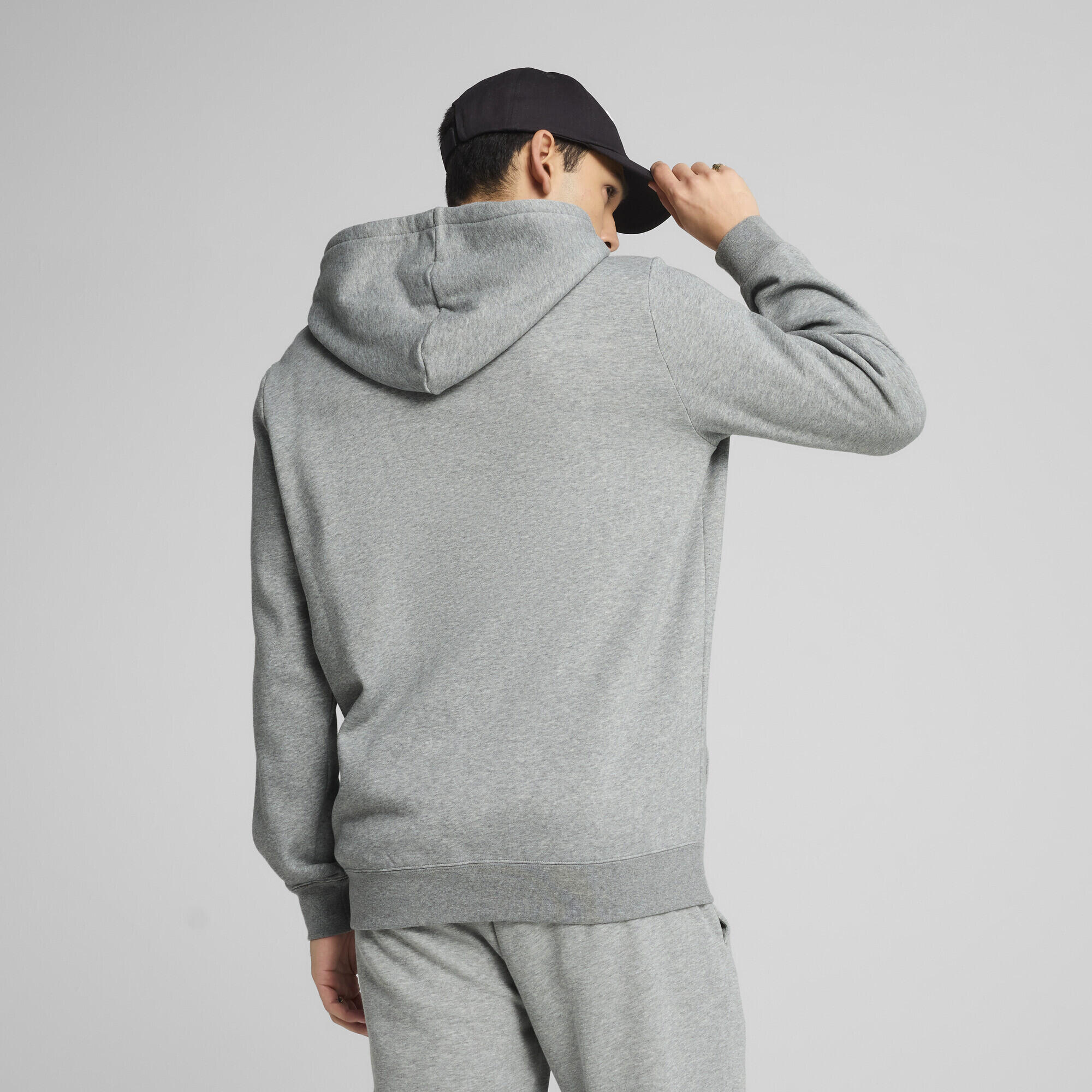 Felpa con cappuccio e zip integrale Essentials con logo N. 1 da uomo PUMA 5/7