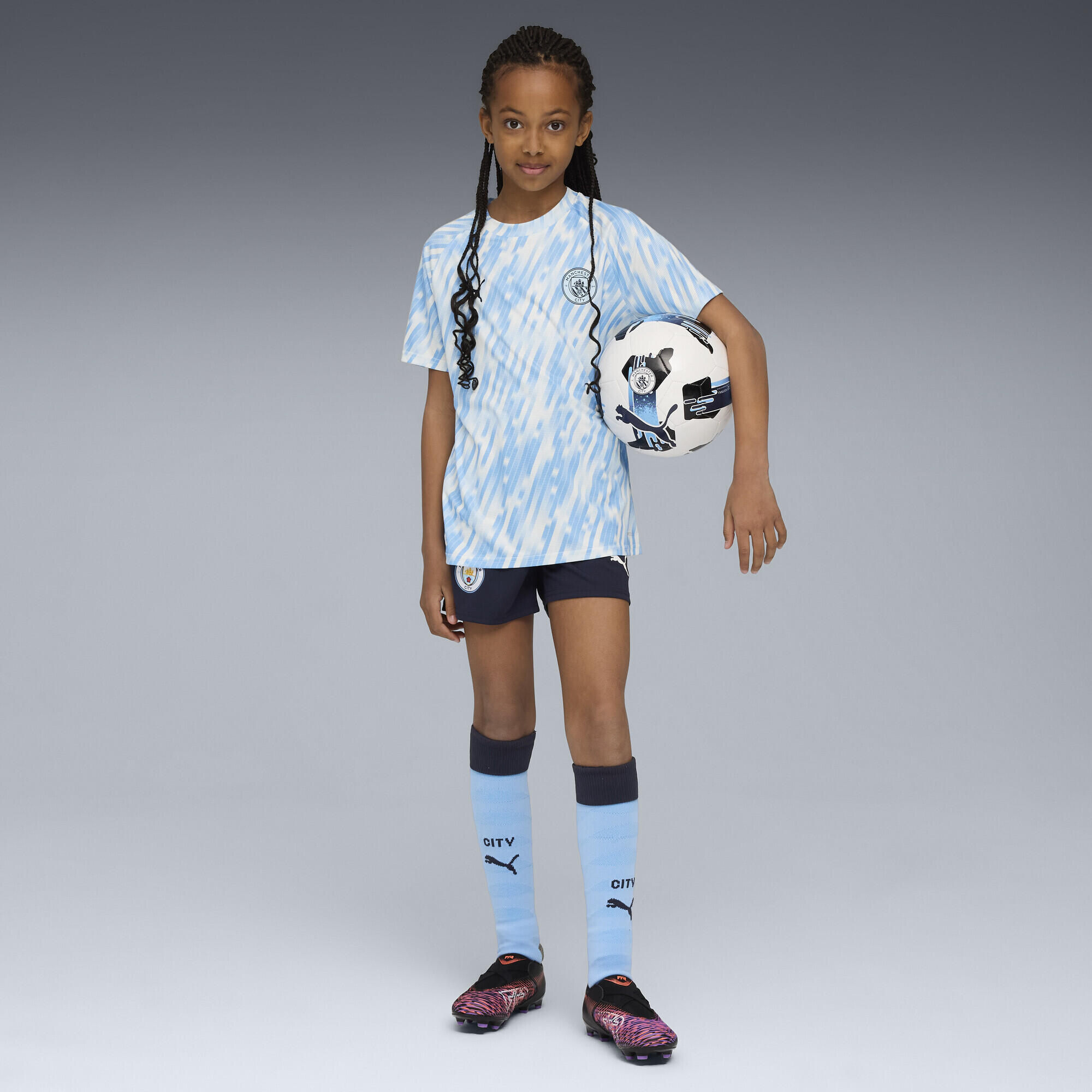 Manchester City prematch-shirt voor jongeren PUMA 5/7