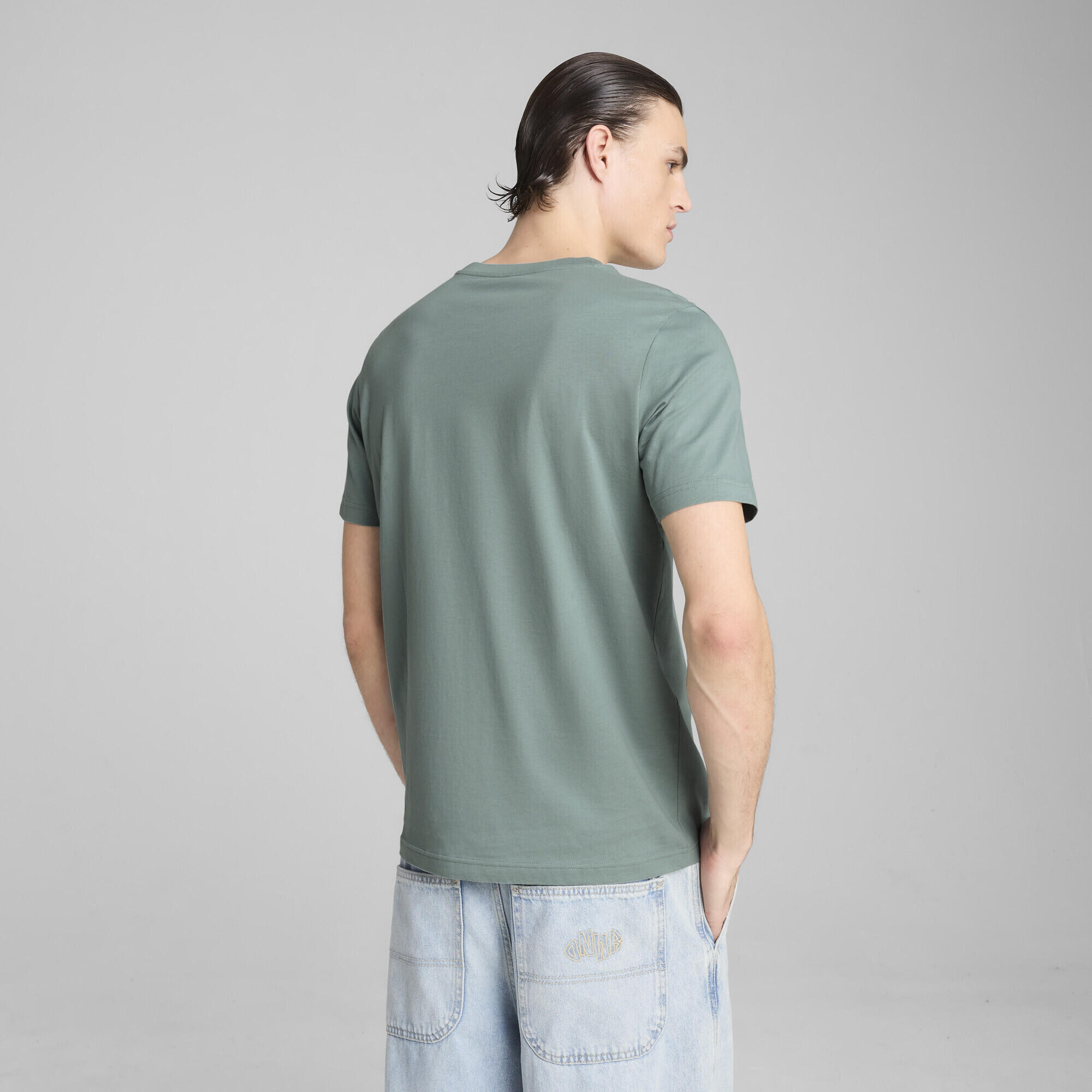 Camiseta ESS con logo n.º 1 Hombre PUMA Green Moon 5/7