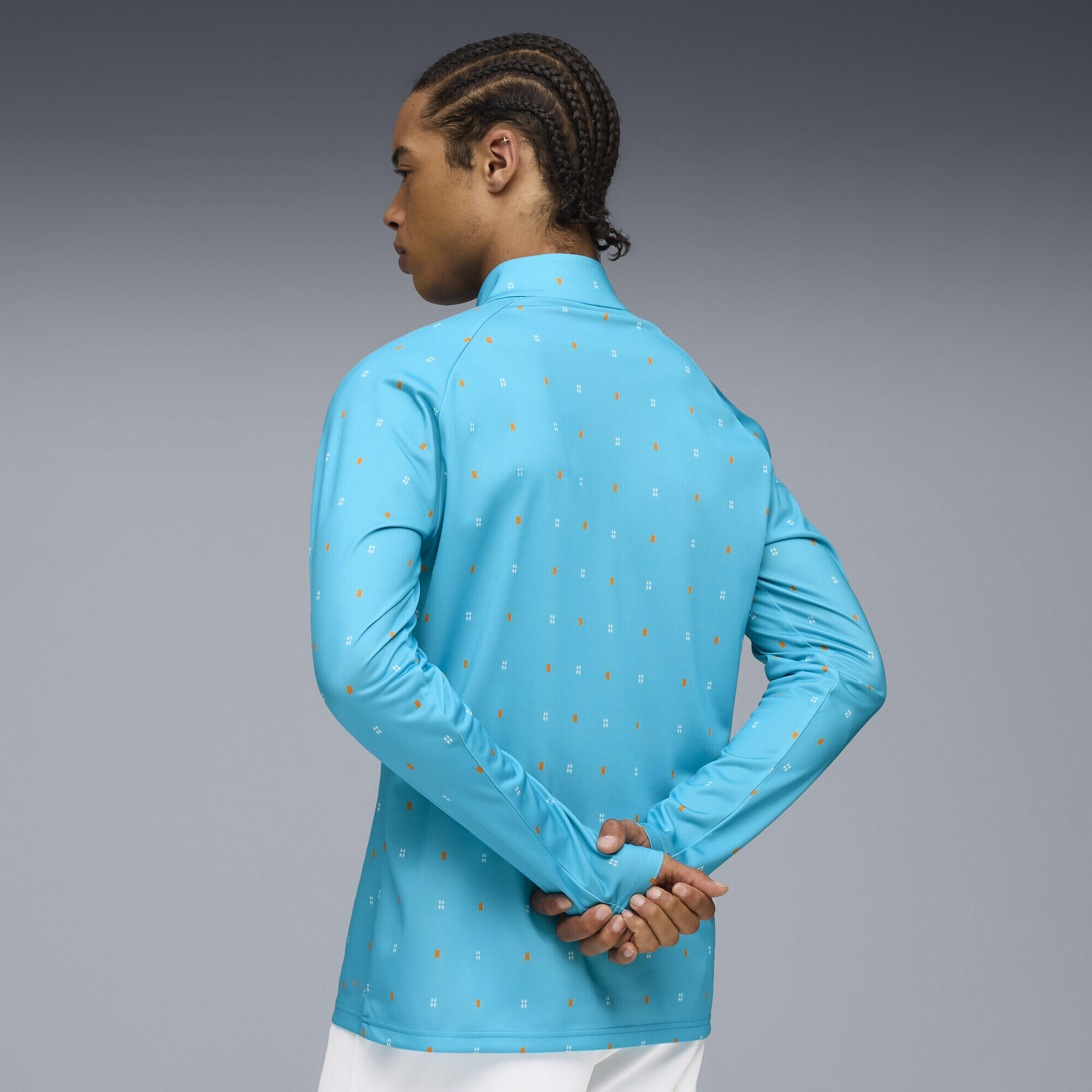Maglia pre-partita con zip a quarti dell'Olympique de Marseille da uomo PUMA 5/7