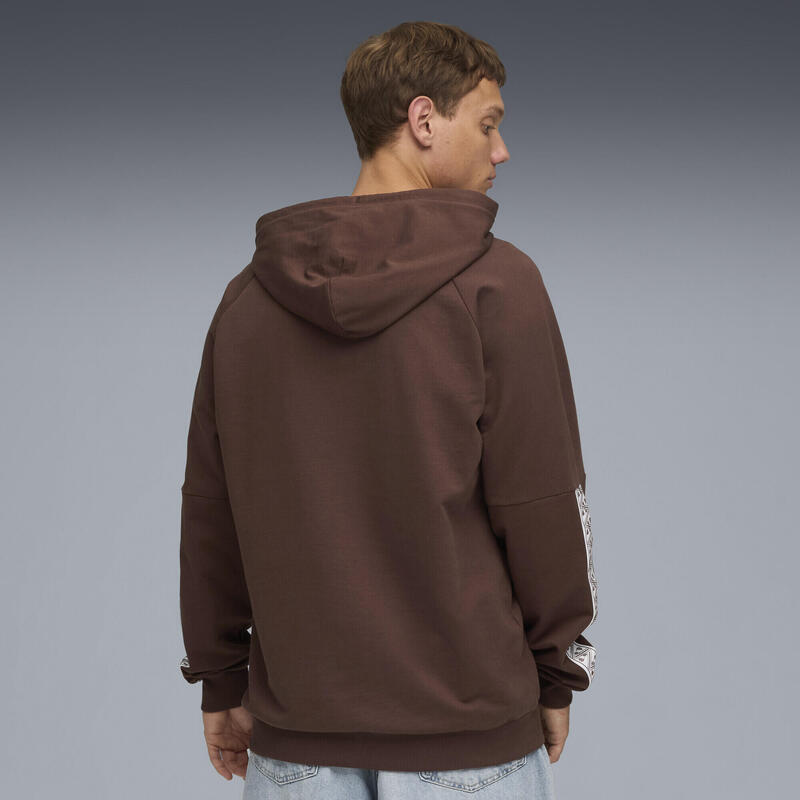 Męska bluza z kapturem FC St. Pauli KING PUMA Espresso Brown White
