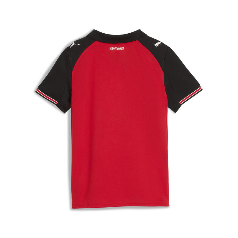 Tricou fotbal copii mânecă scurtă Stade Rennais Fc 25/26, roșu PUMA