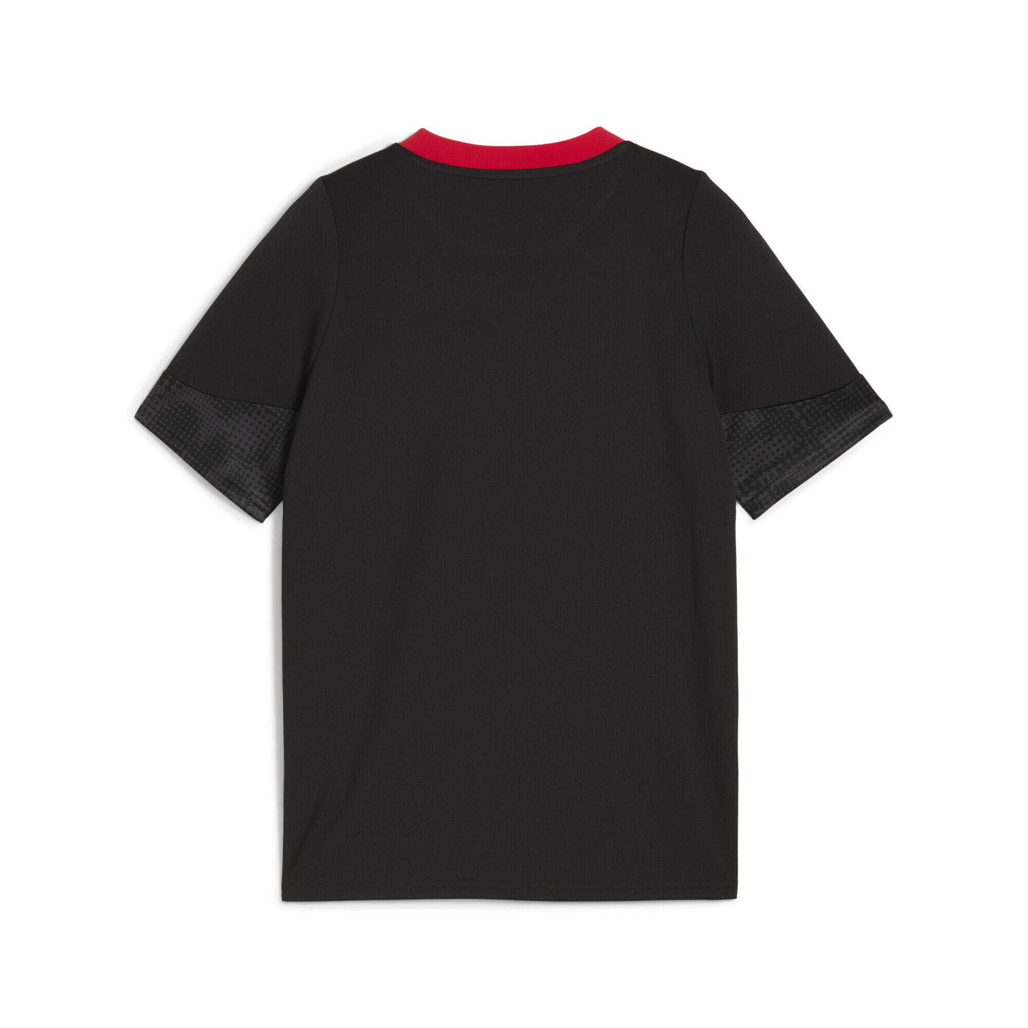 Maglia da allenamento AC Milan per ragazzi PUMA Black For All Time Red 6/7