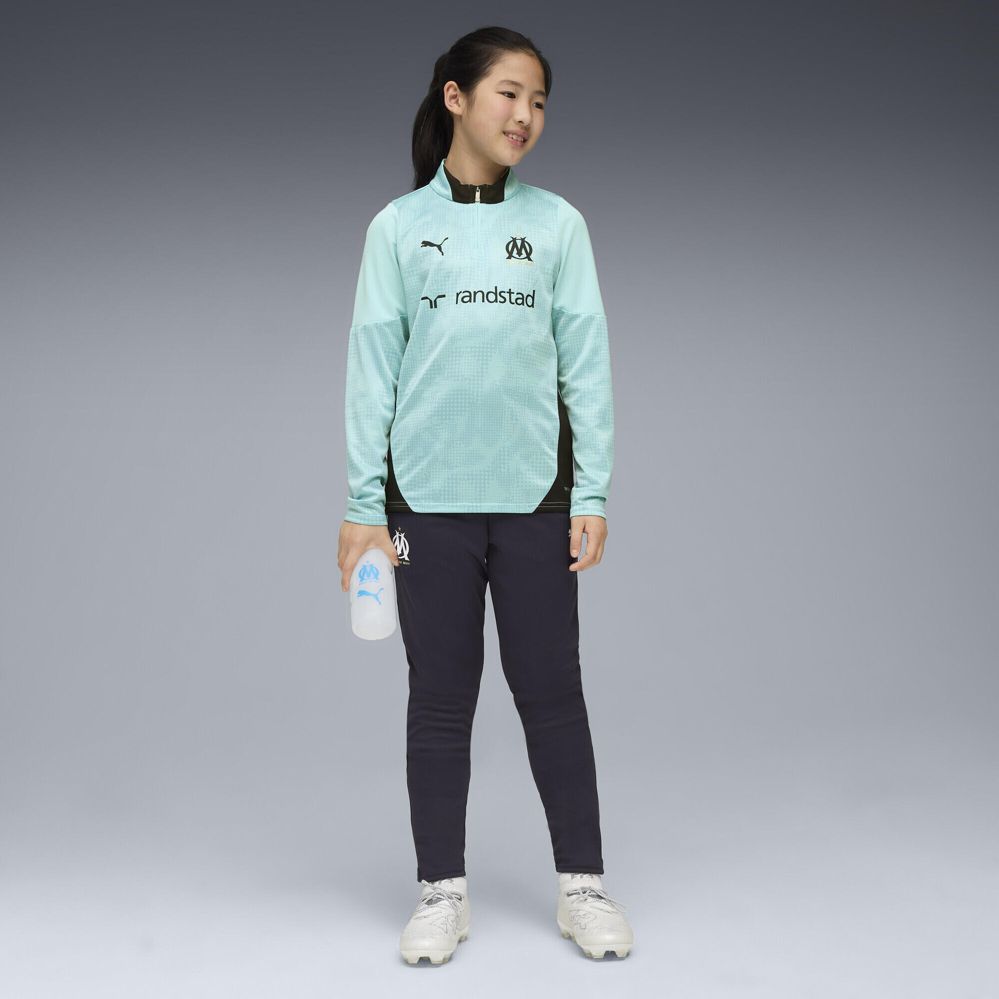 Manga transpiração corrida infantil confortável Olympique De Marseille PUMA 4/7