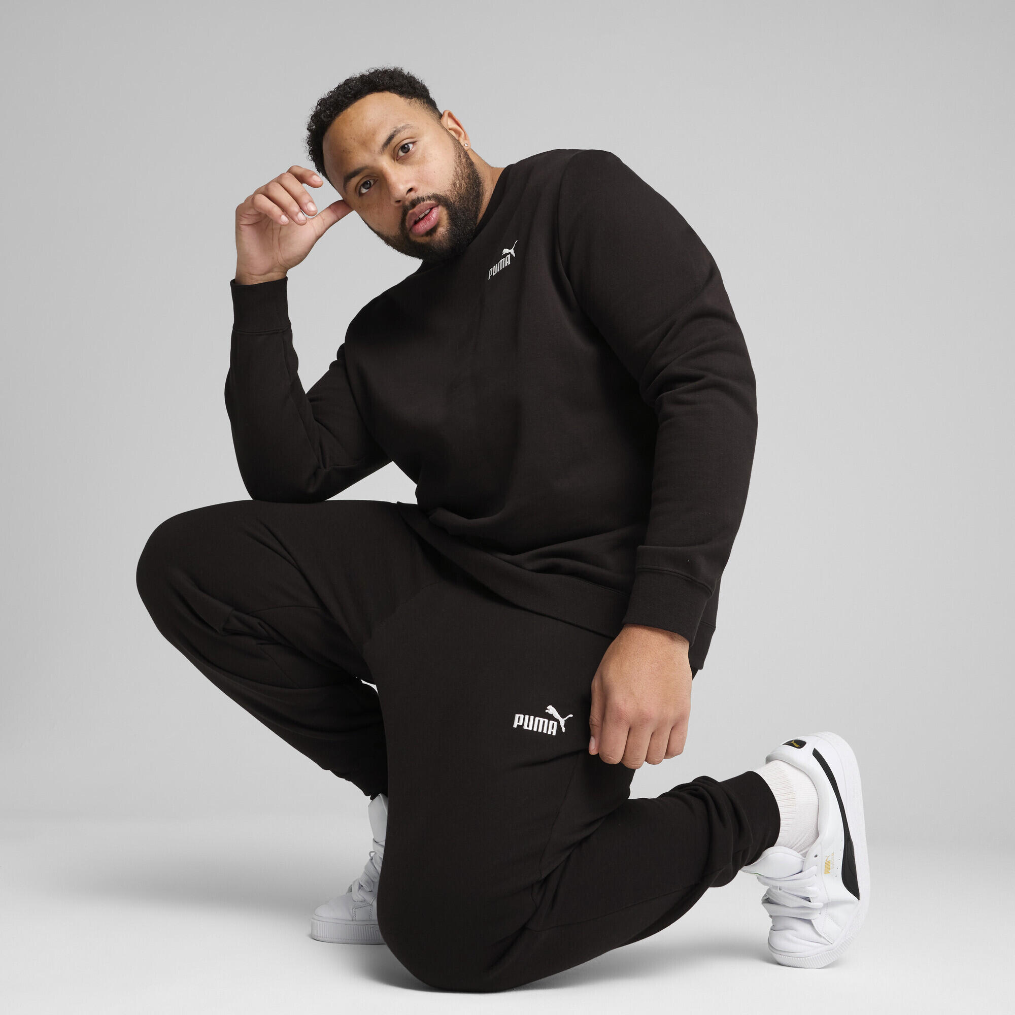 Camisola corrida homem fleece Essentials Small No. 1 Logo Crewneck PUMA 4/7
