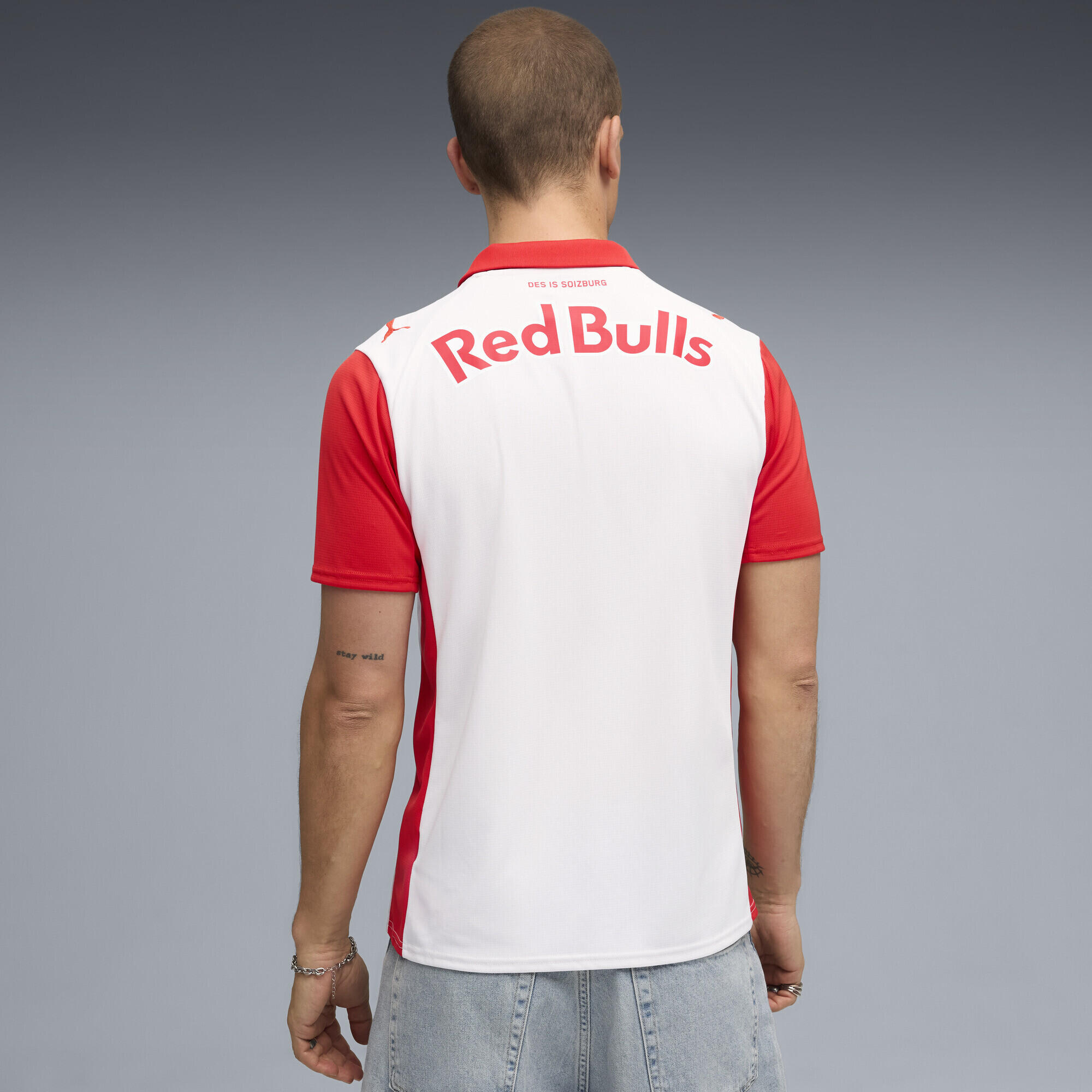 T-shirt futebol homem respirável Fc Red Bull Salzburg 25/26 Heimtrikot PUMA 5/7