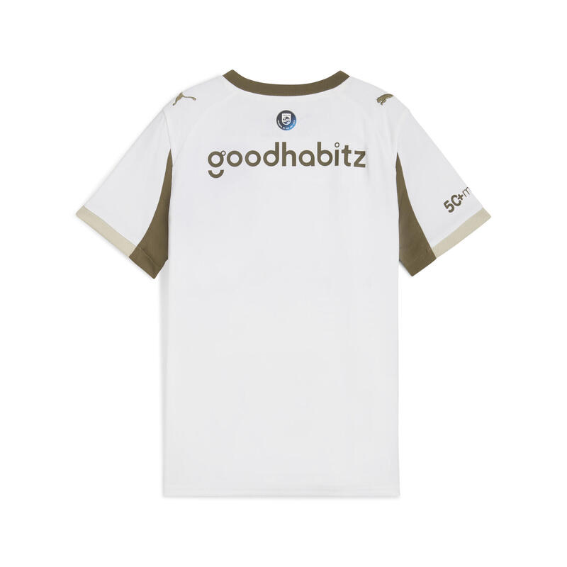 Tricou fotbal copii mânecă scurtă Ausweichtrikot 25/26, alb PUMA