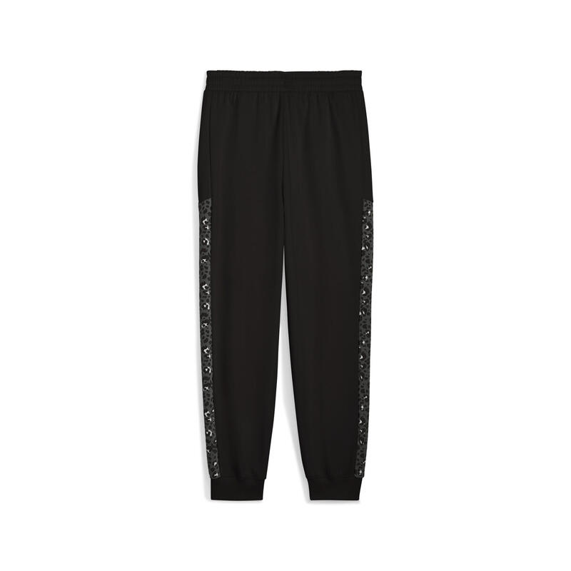 Pantaloni femei Puma Ess Graphic Animal Comfort, Negru