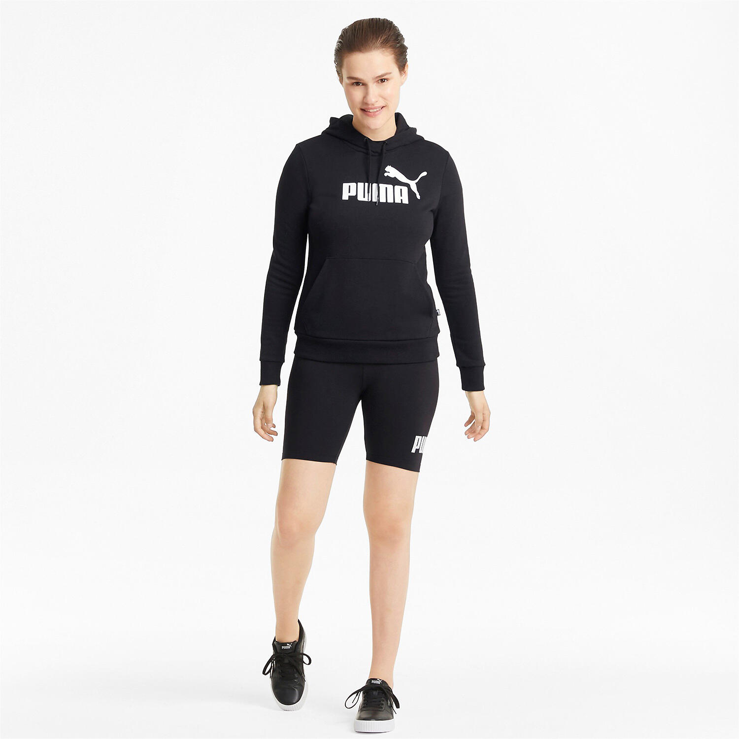 Essentials Logo hoodie voor dames PUMA Black 7/7