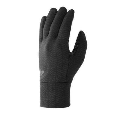 Heren waw24aglou080 gebreide touch handschoenen (zwart)