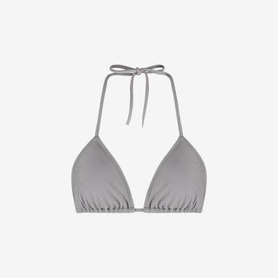 Dames premium triangle bikini top voor zwemmen & surfen - grijs