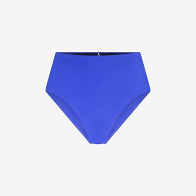 Premium dames bikinibroekje met hoge taille zwemmen, surfen en kiten - blauw