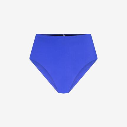 Bas de bikini taille haute premium femme natation & surf - Bleu