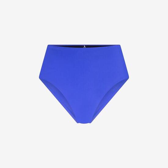 Bas de bikini taille haute premium femme natation & surf - Bleu