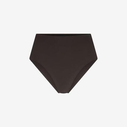 Bas de bikini taille haute premium femme natation & surf - Bleu
