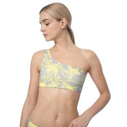 Maillot De Bain 2 Pièces F025 Femme (Gris / Jaune)