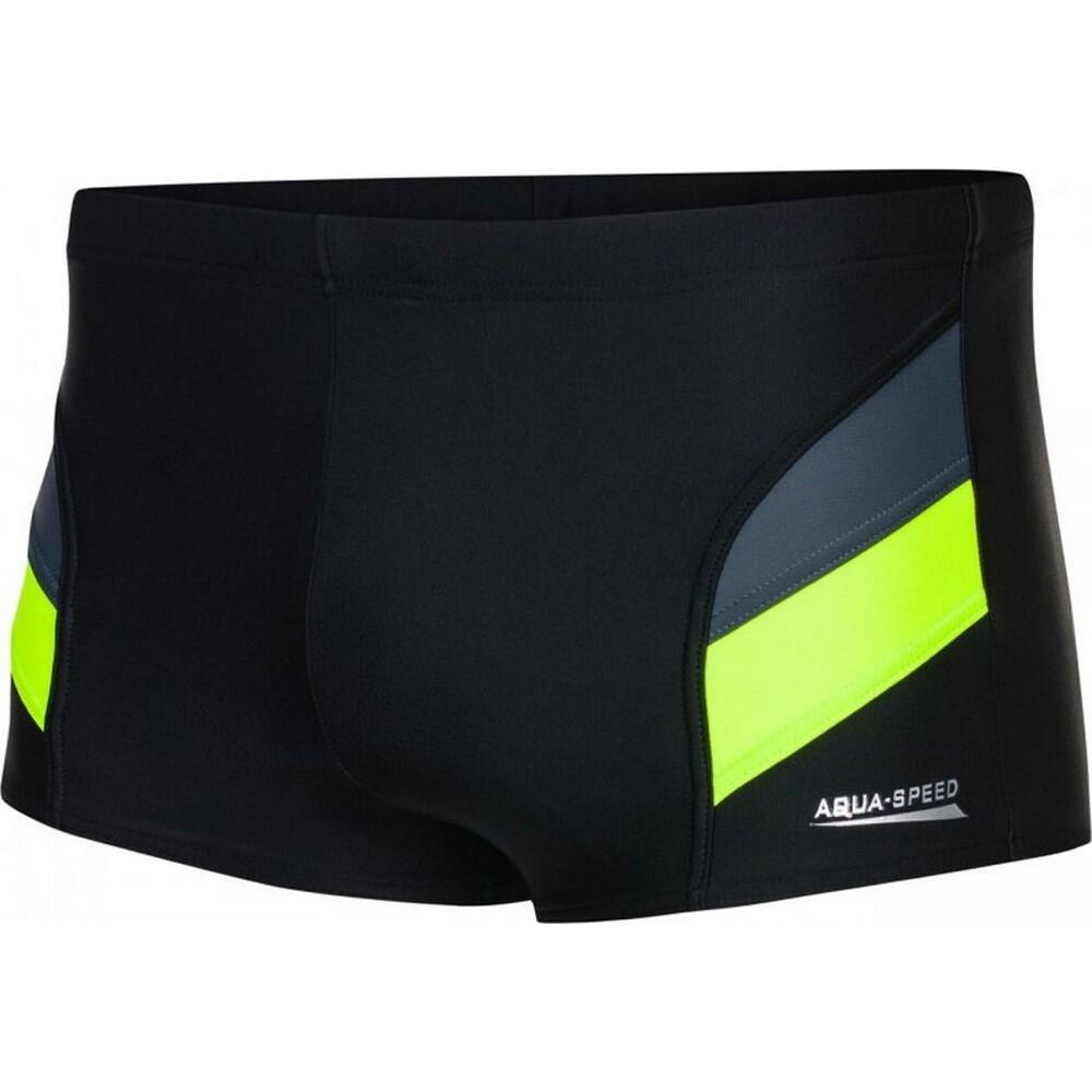 Aqua Speed - Short De Bain Aron Homme (noir / Vert) - Boardshort - Noir|vert - 48 Xl - Decathlon