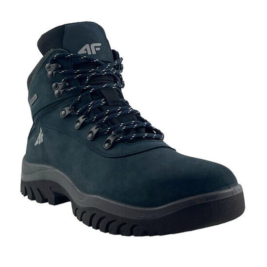 Botas de Senderismo/Botas de Montaña de Cuero H4Z20 para Hombre Azul Marino