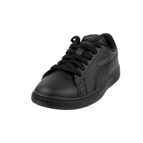 Zapatillas Deportivas de Piel Ecológica Smash V2 para Niños/Niñas Negro