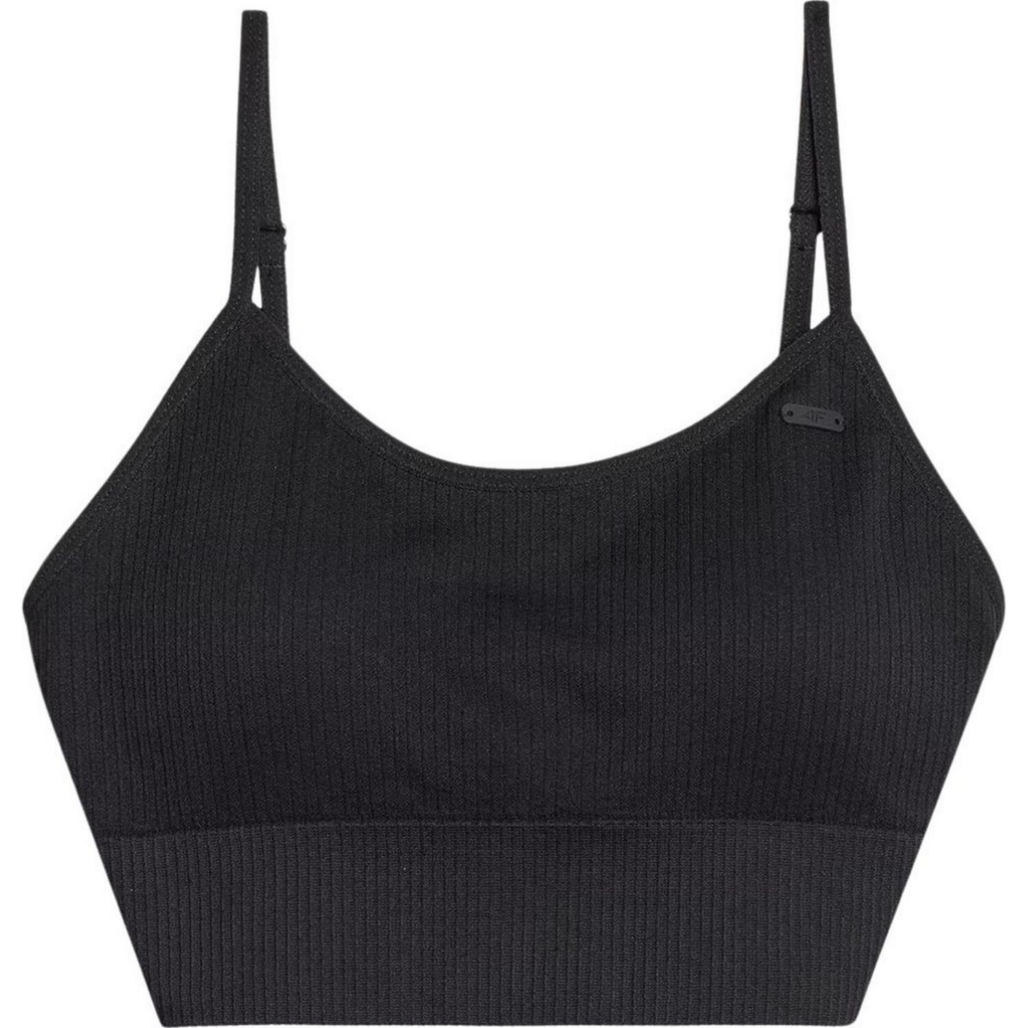 4f - Brassière De Sport Wss25usbaf151 Femme (noir) - Soutien-gorge - Noir - 36 Xs - Decathlon