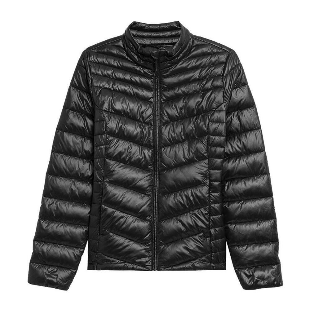 Womens/Ladies Quilted Puffer Jacket (Black)