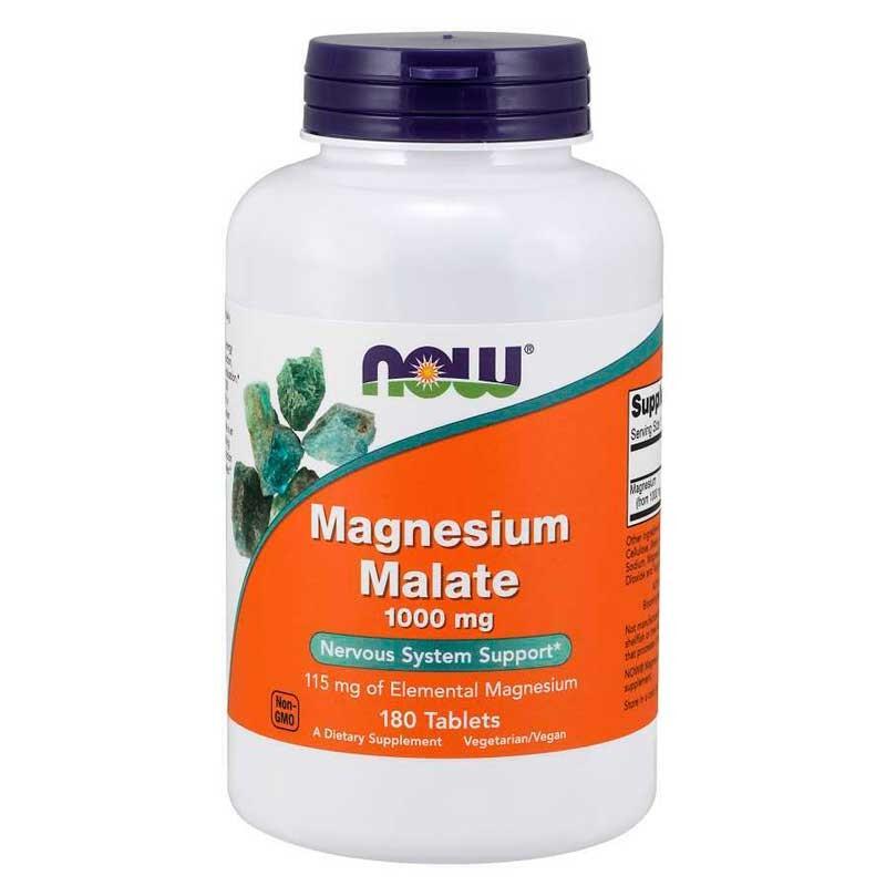 NOW Now Foods Magnesium Malate 1000mg (180 tabs) Standard