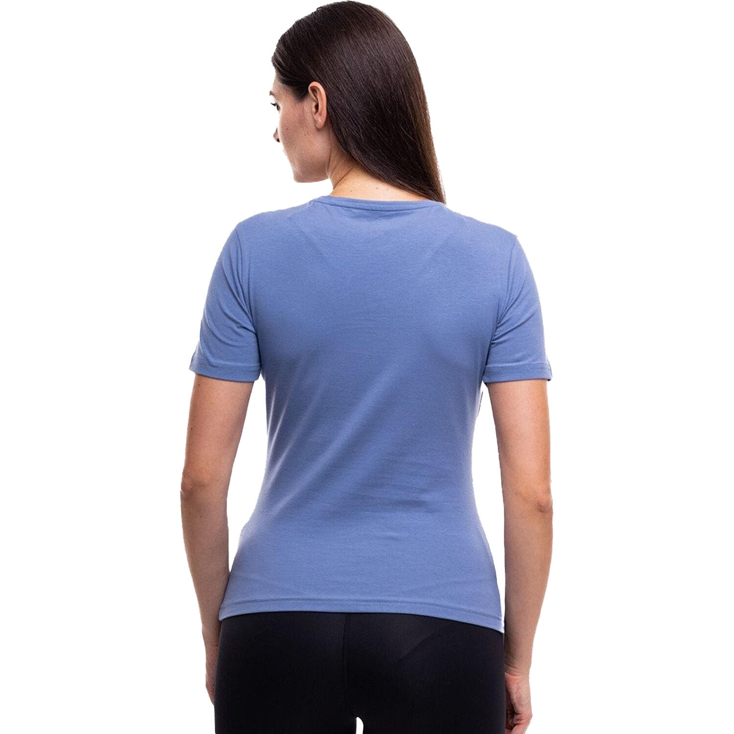 Maglietta Scollo A V Donna 4F F1649 Blu 2/2