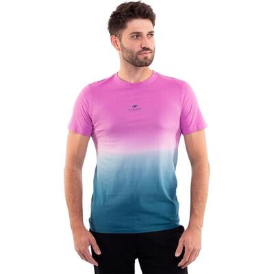 Camiseta Impreso para Hombre Azul, Morado