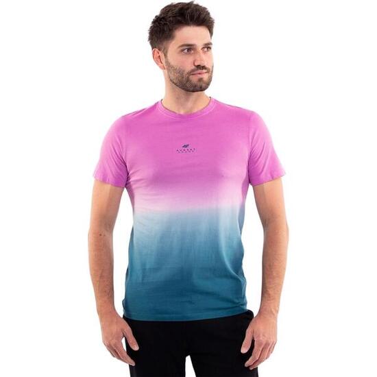 Camiseta Impreso para Hombre Azul, Morado