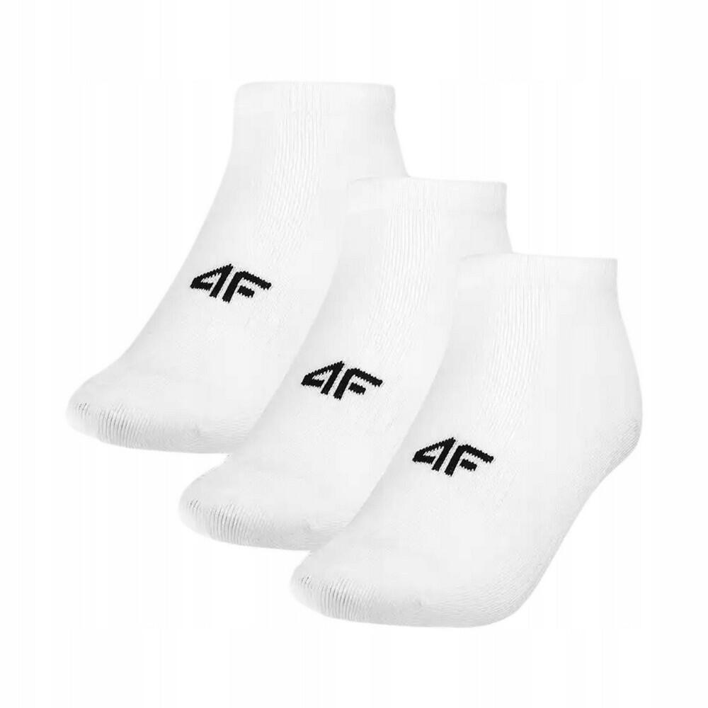 Mens Casual Ankle Socks (Pack of 3) (White)