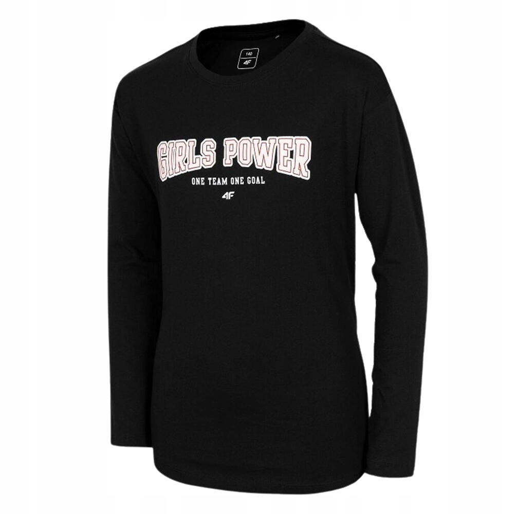 4f - Tshirt Hjz22 Jtsdl002 Fille (noir) - T-shirt Manches Courtes - Noir - Decathlon