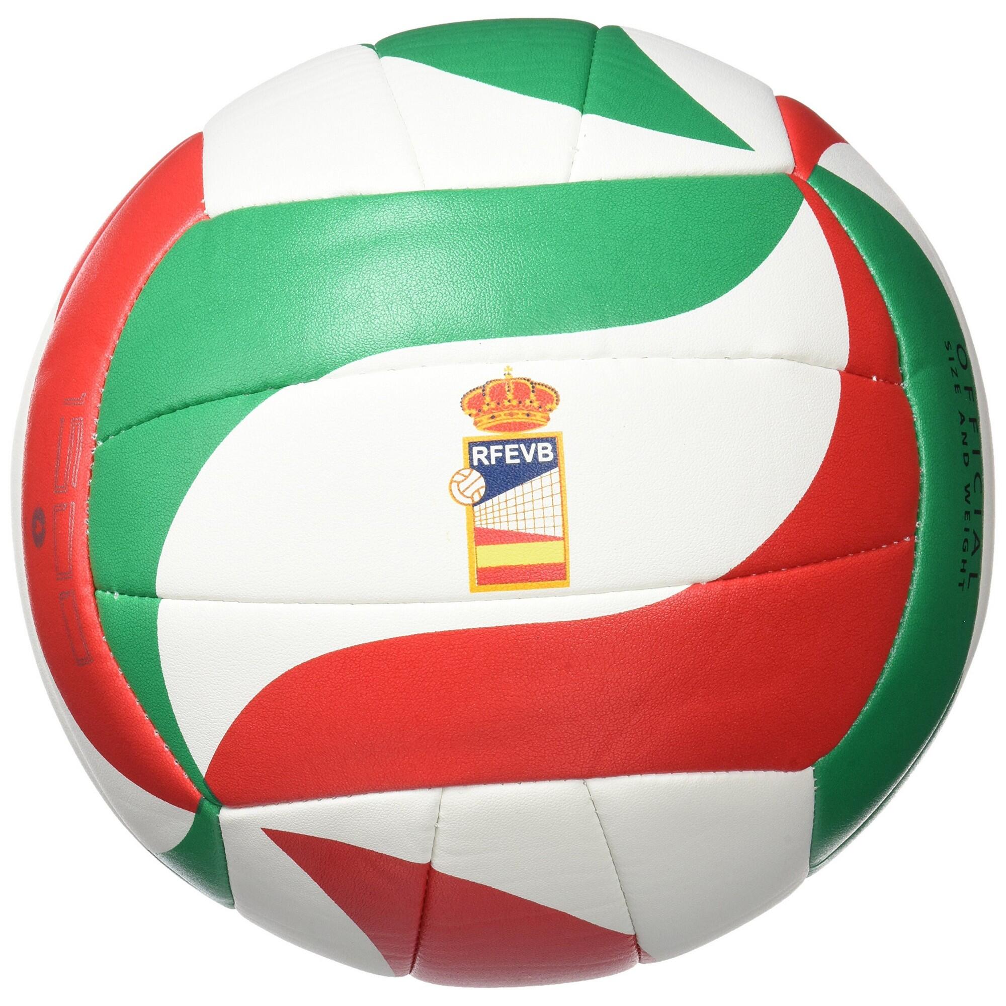 Volleybal van synthetisch leer (Rood/Wit/Groen) 4 2/5