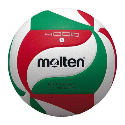 Ballon De Volleyball (Blanc / Rouge / Vert) Taille 4