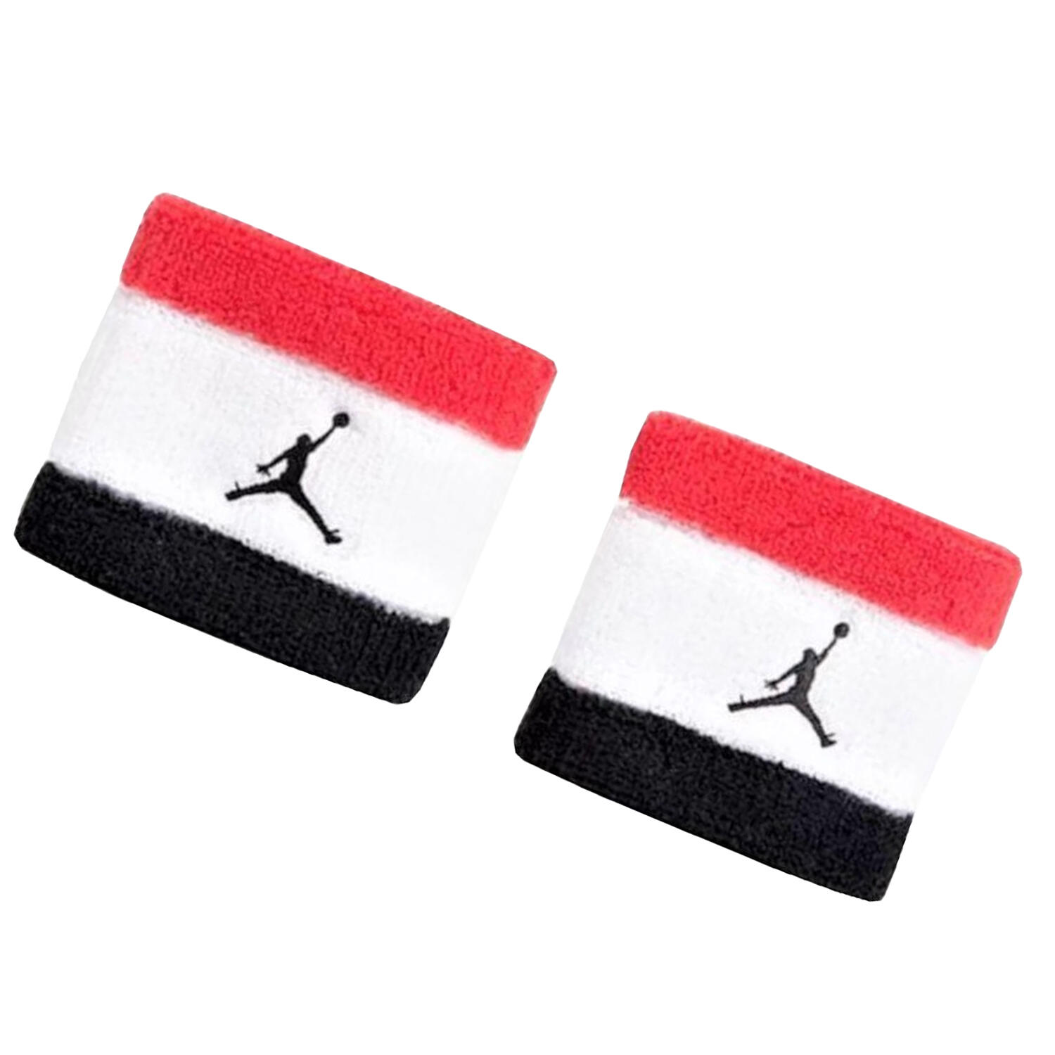 Pulsera Jordan de Tela de RIzo Pack de 2 Blanco, Negro, Rojo 2/2