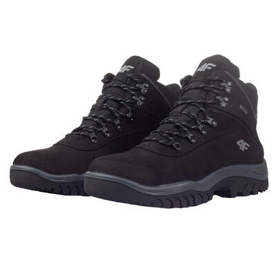 Heren h4z20 leren hooggesneden wandelschoenen (zwart)