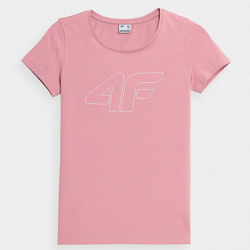 4F T-Shirt Regular Estampado Mulher Rosa