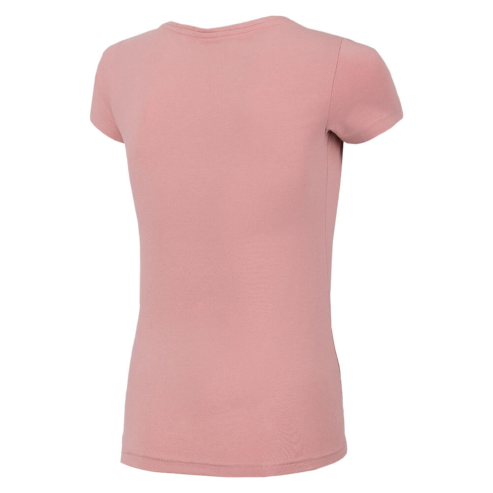 Camiseta Lisos para Mujer Rosa Claro 3/3