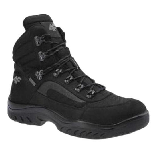 Botas de Senderismo/Botas de Montaña de Cuero H4Z21 para Hombre Negro