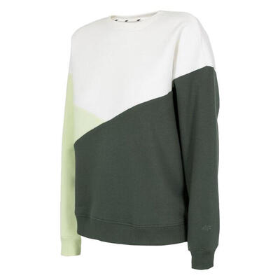 Dames h4l22 bld013 sweatshirt (wit/groen/grijs)