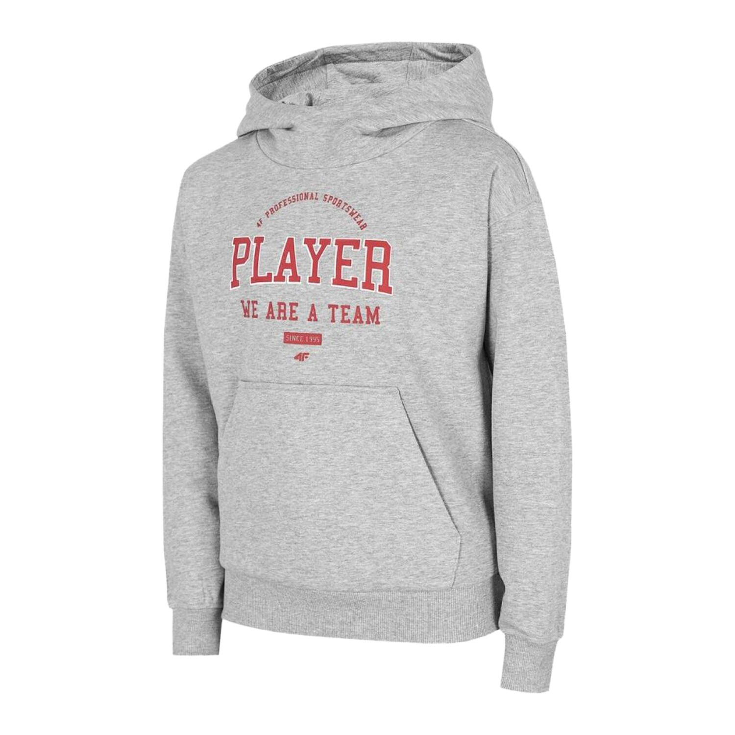 Sweat À Capuche HJZ22 JBLM006 Enfant (Gris Clair Chiné) 2/4