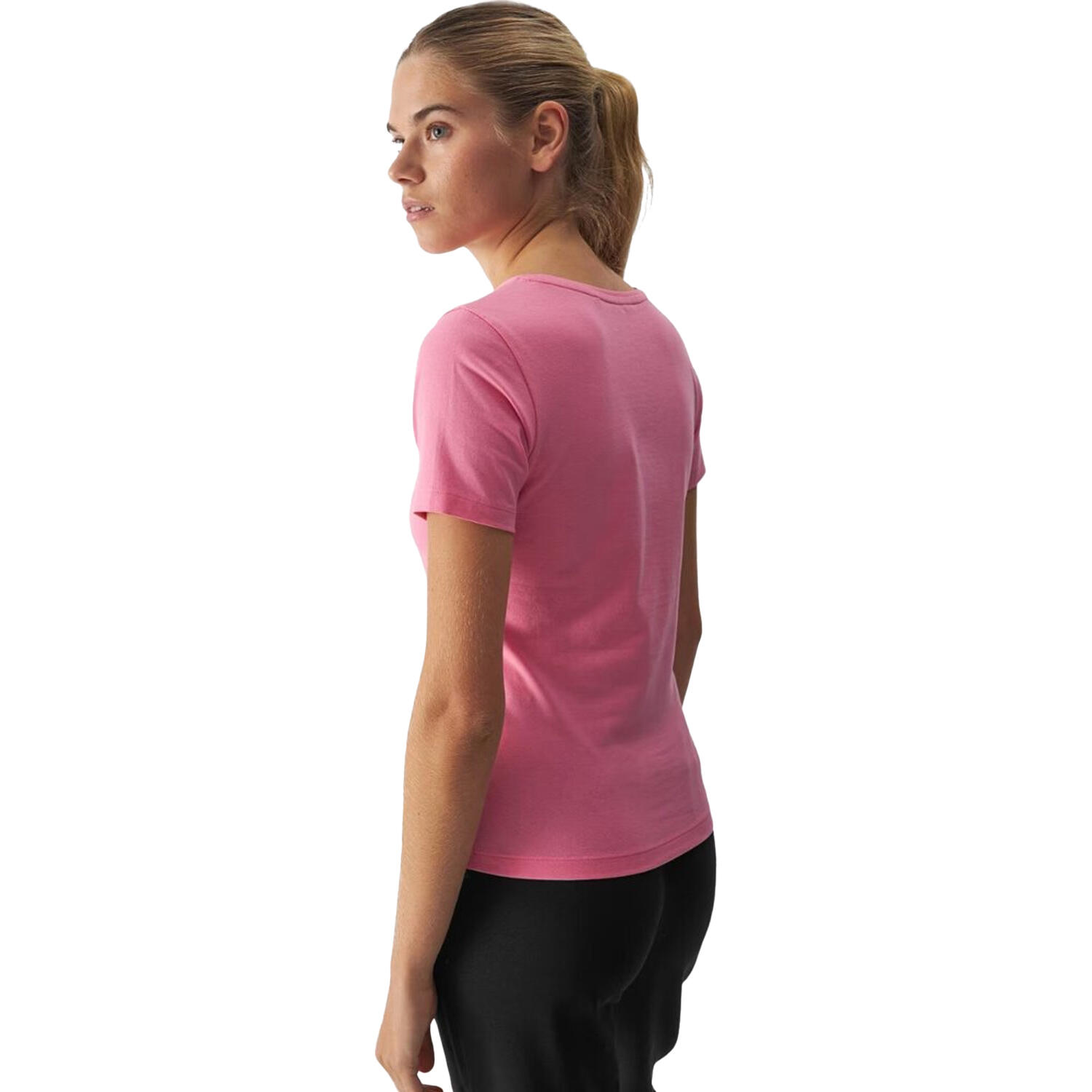 Maglietta Scollo A V Donna 4F F1649 Rosa 3/3