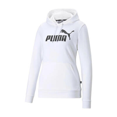 Dames essentials logo hoodie (wit)