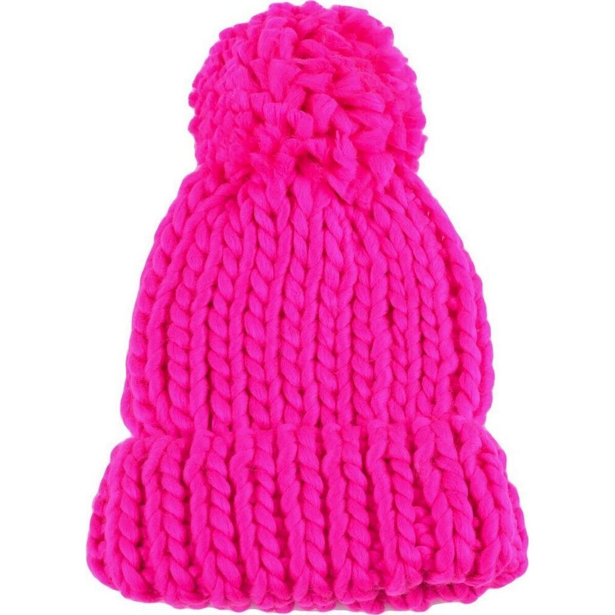 4F Gorro Pom Pom para senhora/senhora Rosa