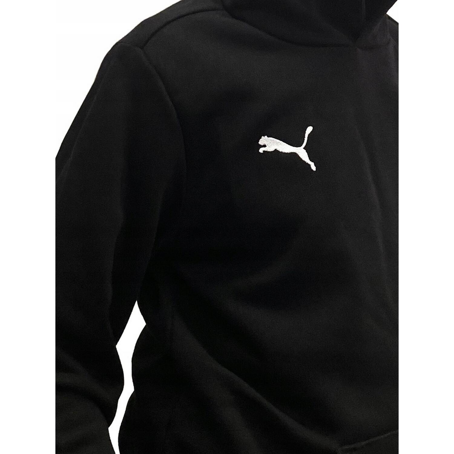 Bluza dla dzieci Puma teamGOAL 23 Casuals Hoody Jr czarna 3/4