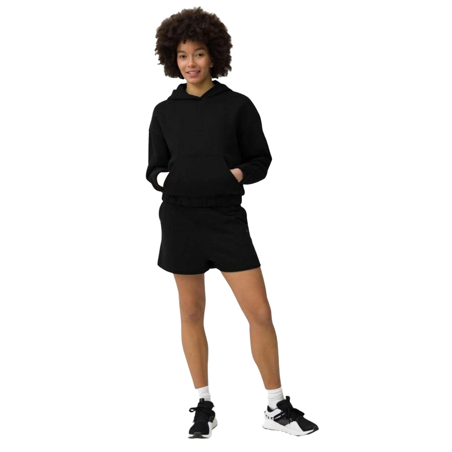 Dames SS23TSWSF255 Hoodie (Zwart) 4/4