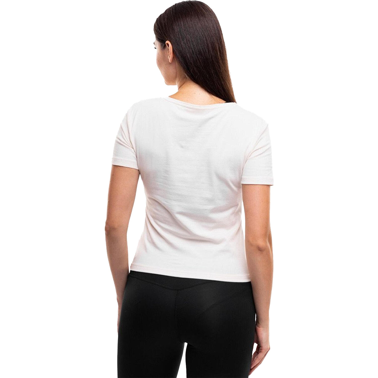 Maglietta Scollo A V Donna 4F F1649 Bianco 2/2