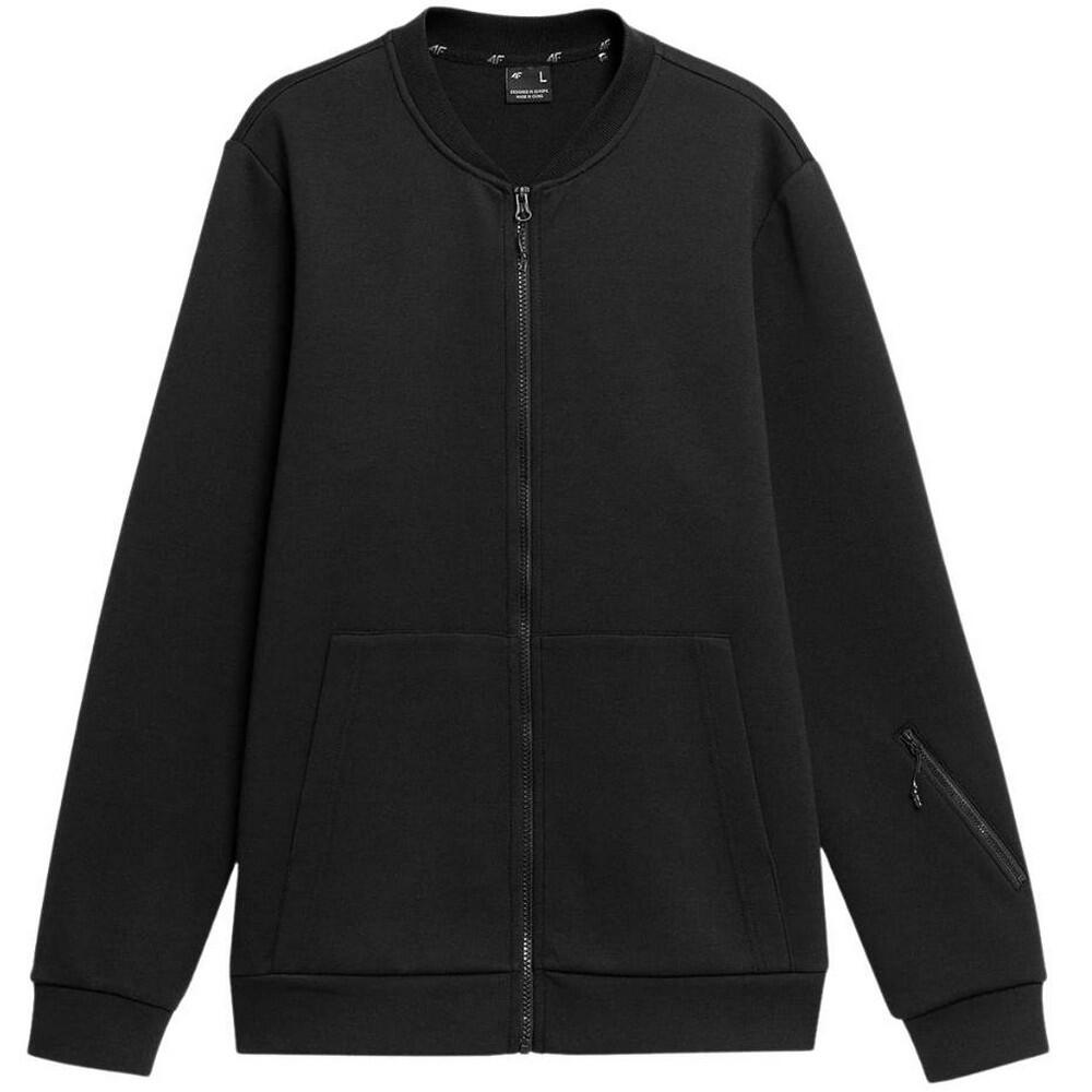 4F SweaT-Shirt simples para homem Preto