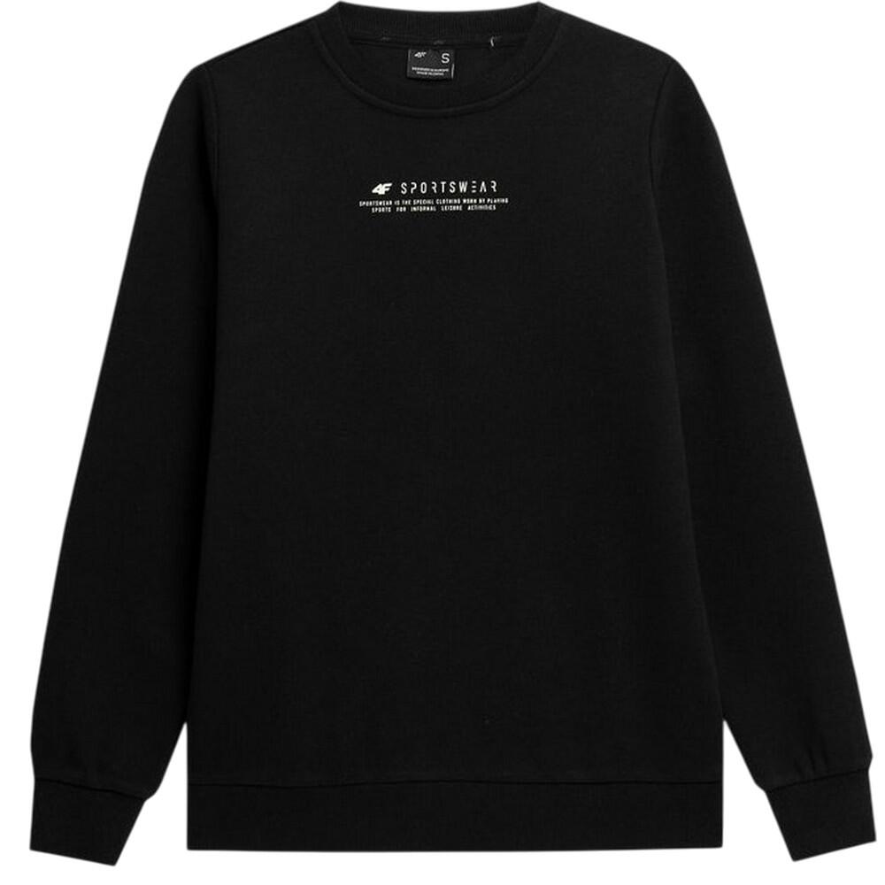 4F Camisola de malha com logótipo para senhora e mulher Preto