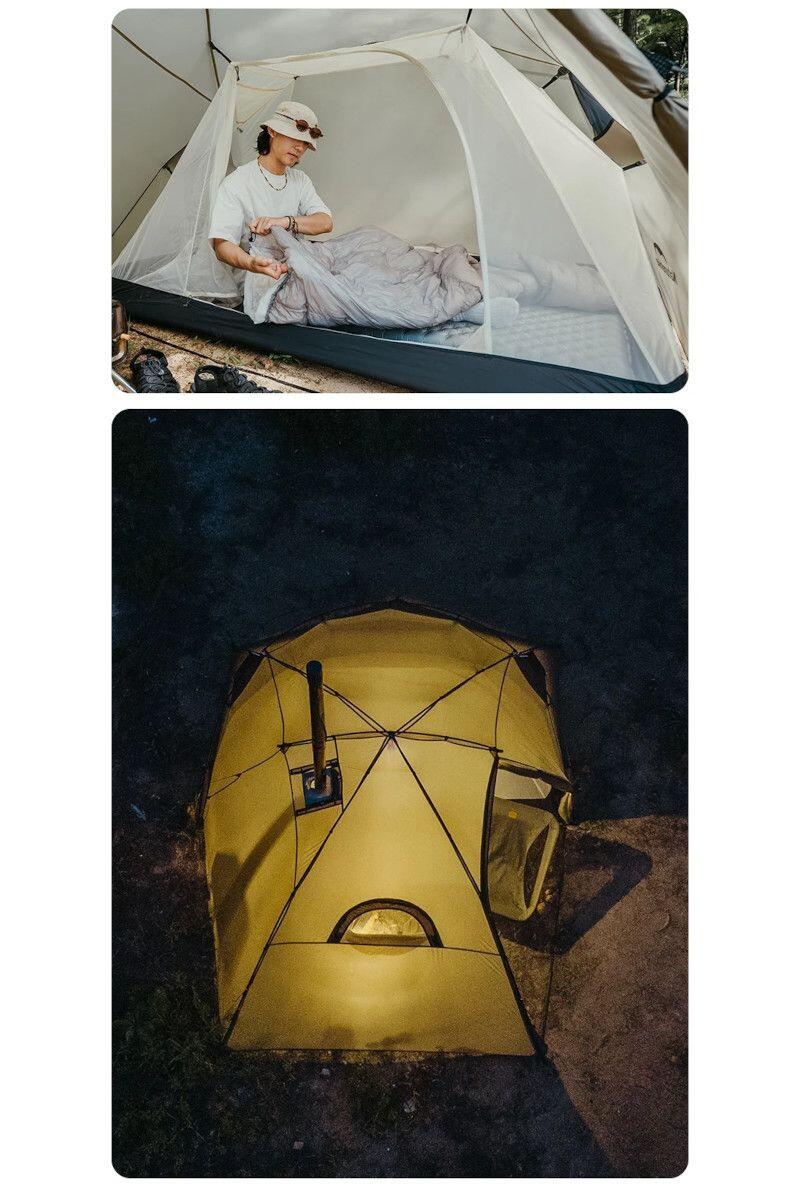 Tenda Trekking Shandi Solo 15D 1 Posto Verde 3/4