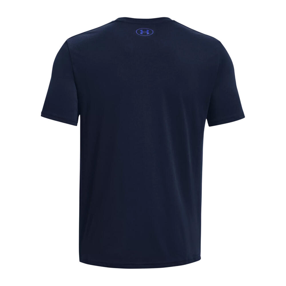 Maglietta Logo Uomo Under Armour Blu Navy 3/7